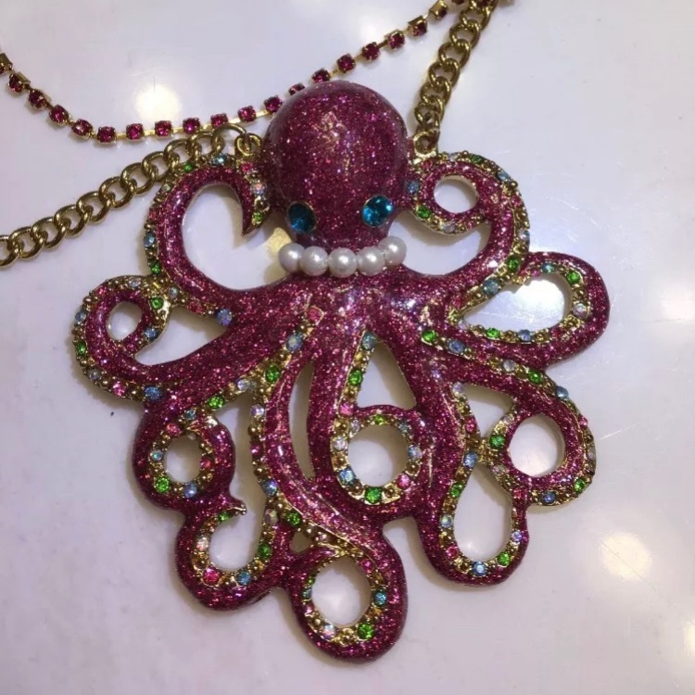 Betsey Johnson 'Sea Excursion' Octopus Necklace
